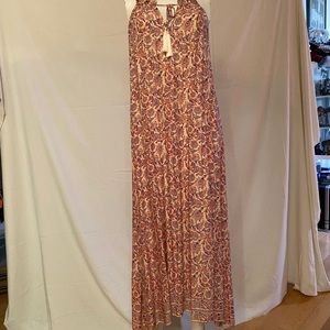 Natalie Martin Tie maxi dress floral pattern
